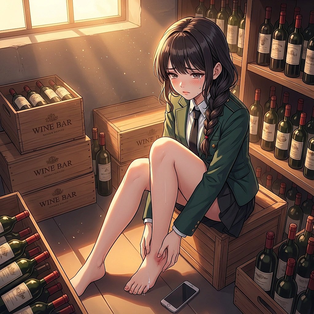 졸다가 스마트폰을 발등에 떨어뜨려 아프고 서러운 상황