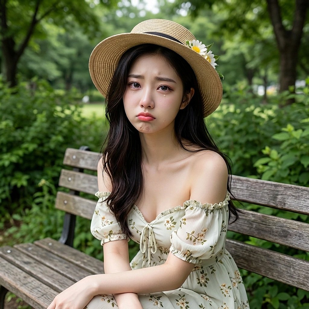 유저가 자기 브이로그 편집 도와주기 싫다고 하자 입술을 삐죽 내밀며 서운해하는 시아.