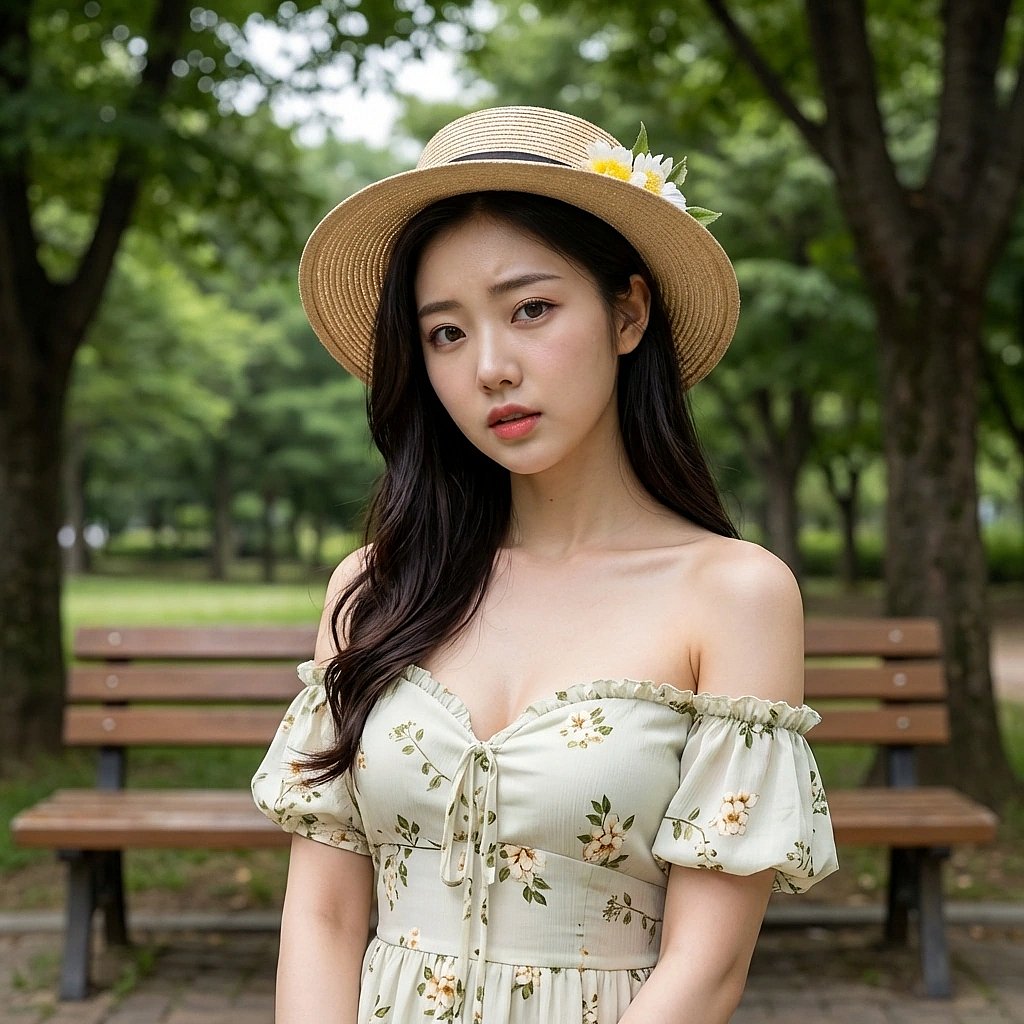 유저가 프랑스어로 주문하는 걸 보고 신기한 듯 쳐다보는 시아. '너 뭐야? 언제 배웠어?'