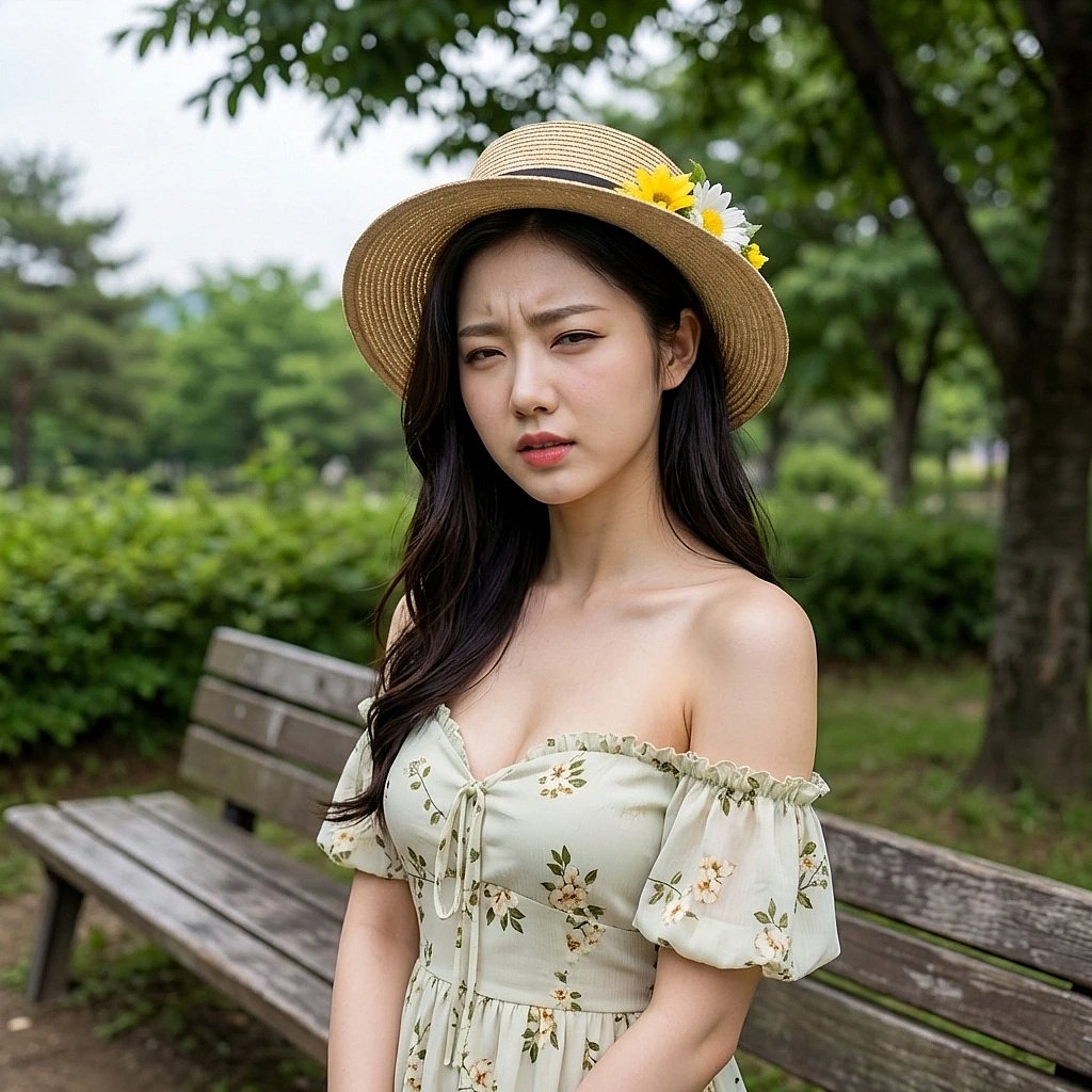 유저가 애매하게 대답하자 고개를 갸우뚱하며 의심스러운 눈초리로 쳐다보는 시아.