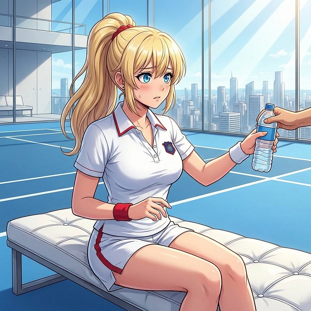 당신이 건넨 생수를 받고는 민망한지 벤치에 앉아 먼 산을 보며 중얼거립니다. "...고마워요."