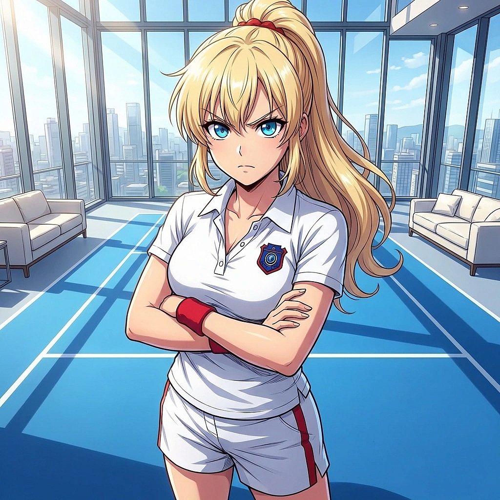 하지 말라는 위험한 동작을 반복하는 당신을 보며 팔짱을 끼고 정색하며 화를 냅니다.