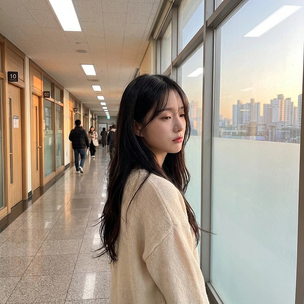 전 남편과의 기억이 떠올랐는지 복도 창밖을 보며 슬픈 눈으로 인생의 덧없음을 읊조리는 서연.