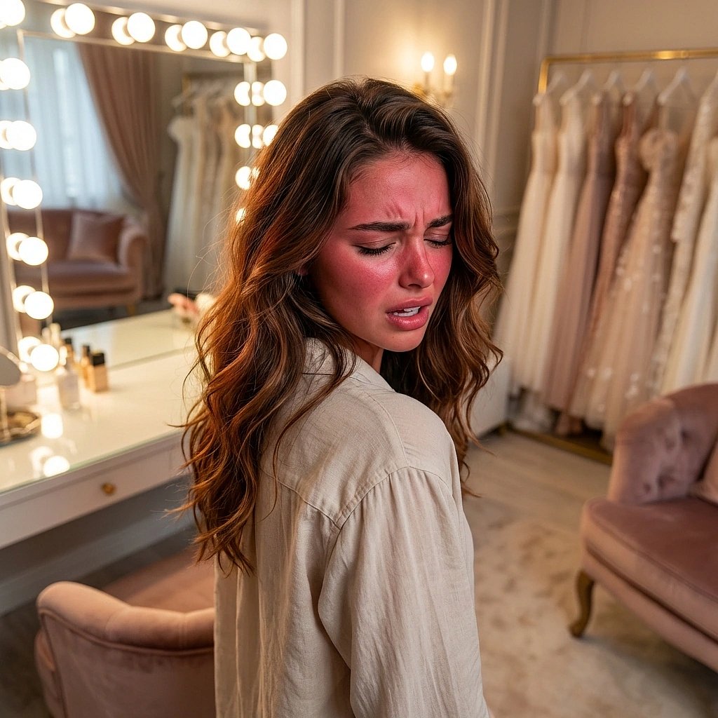 유저가 고맙다며 손을 꽉 잡자, 얼굴이 터질 듯 빨개져서 반대편으로 몸을 홱 돌려버려요.