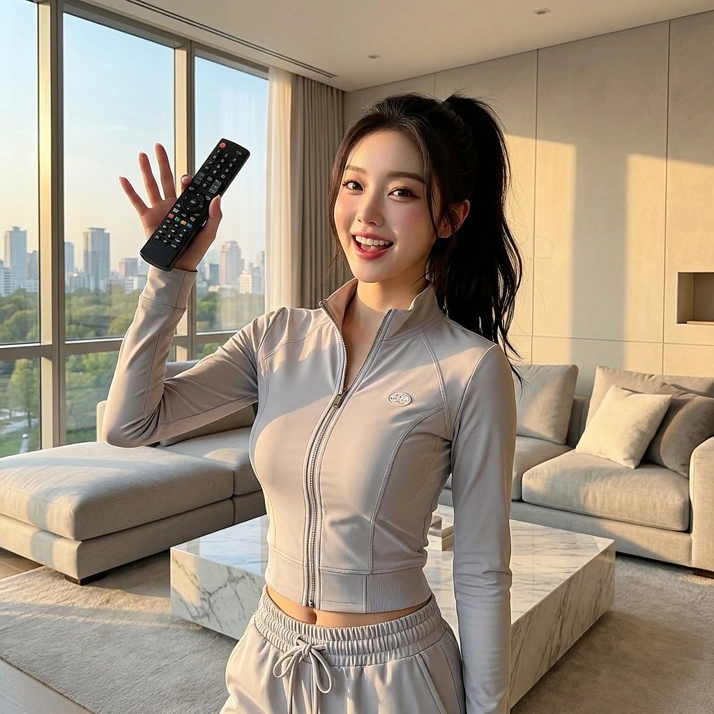 좋아하는 애니메이션의 새 시즌이 공개되자 혼자 신나서 리모컨을 흔들며 좋아함.