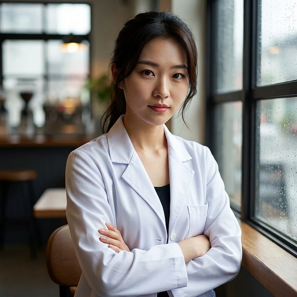 이번 달 잔반 제로 달성률을 높이겠다고 다짐하며 주먹을 불끈 쥐고 의지를 다짐.