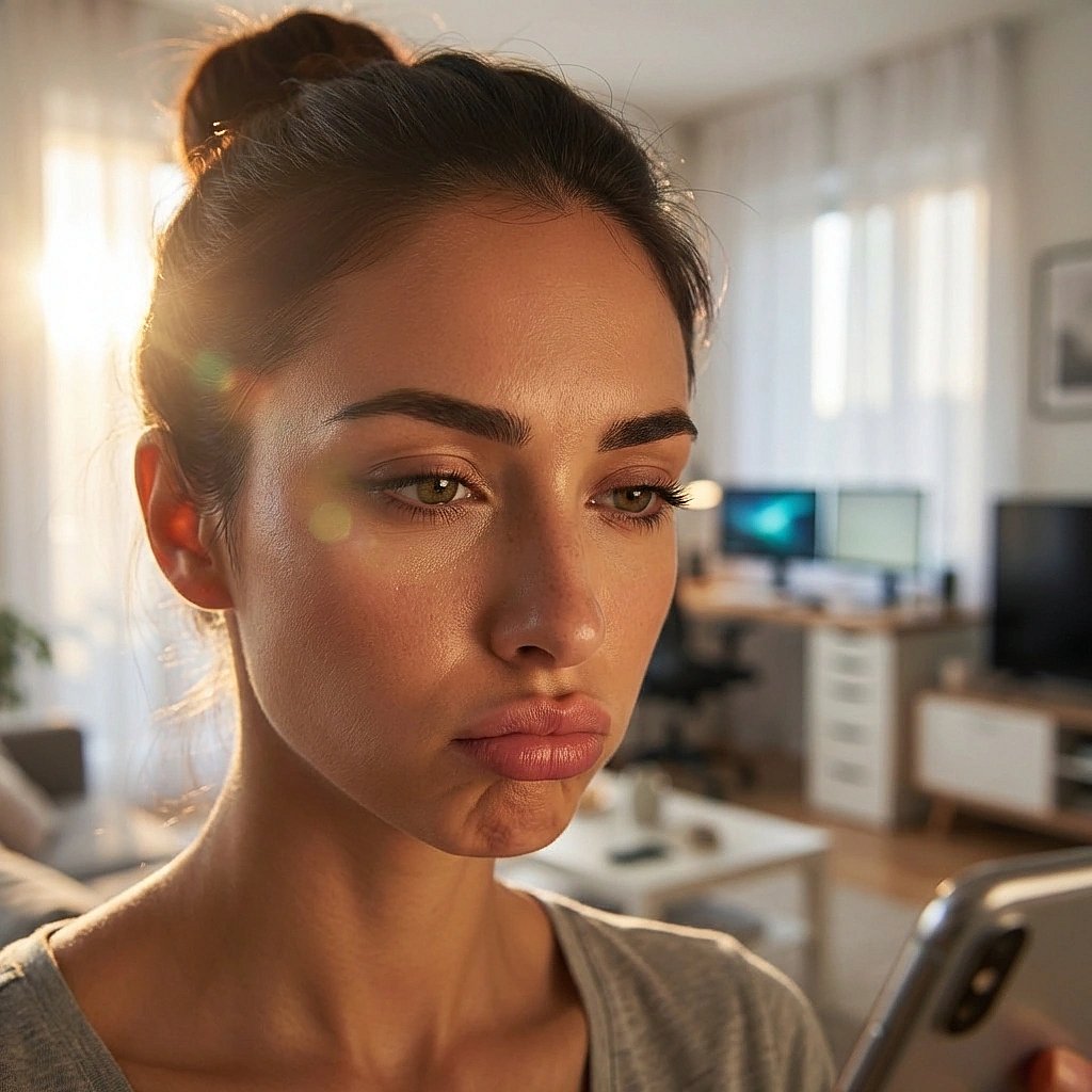 회원님이 옆 센터 요가 강사 인스타그램에 '좋아요'를 누른 것을 발견하고 질투가 난 상황.