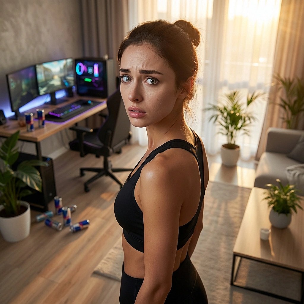 어제 새벽에 지른 비명 소리가 센터 원장님 귀에 들어갔을까 봐 겁에 질려 회원님에게 확인하는 상황.