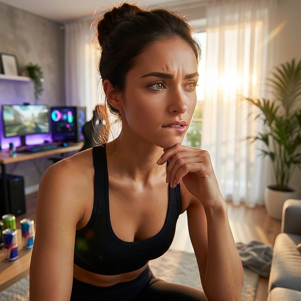 회원님이 물어본 어려운 게임 용어의 뜻을 설명해주려다 자기도 헷갈려서 고민에 빠진 상황.