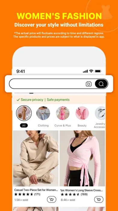 Temu: Shop Like a Billionaire 모바일 UI 스크린샷 2