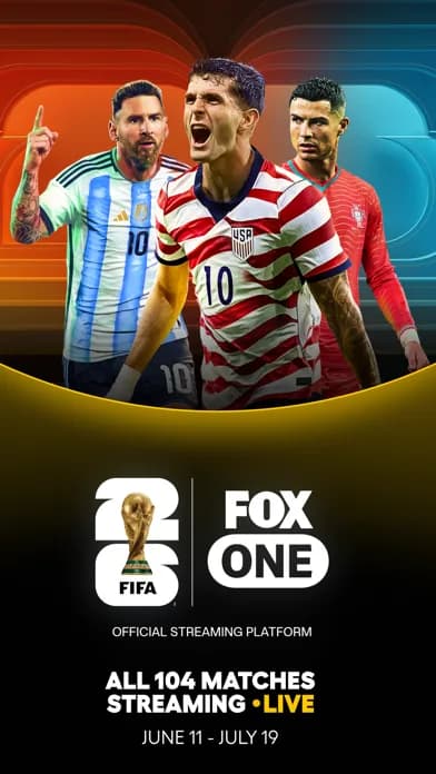 FOX One: Live News, Sports, TV 모바일 UI 스크린샷 1
