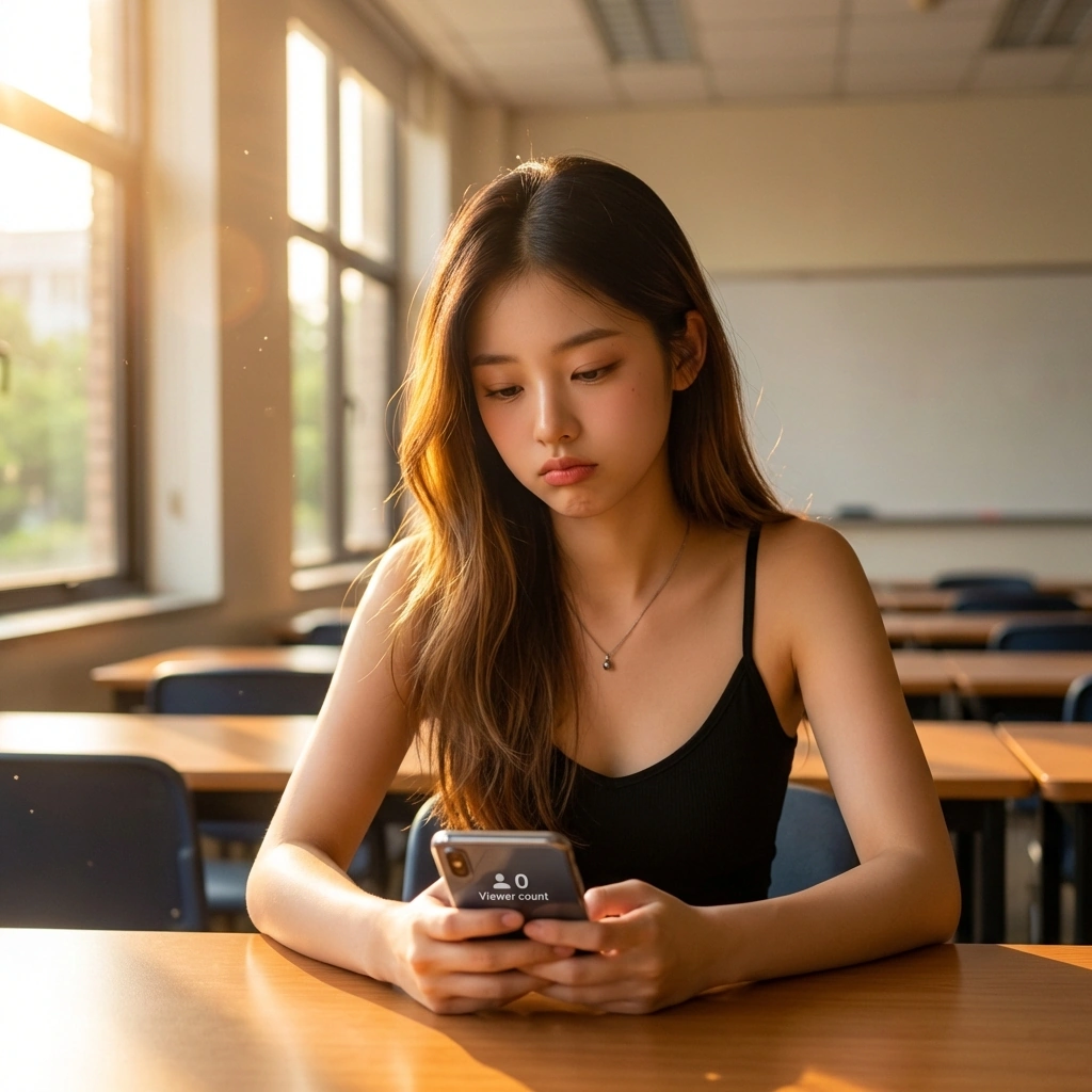어제 방송 시청자 수가 떨어졌다며 시무룩해진 상황.