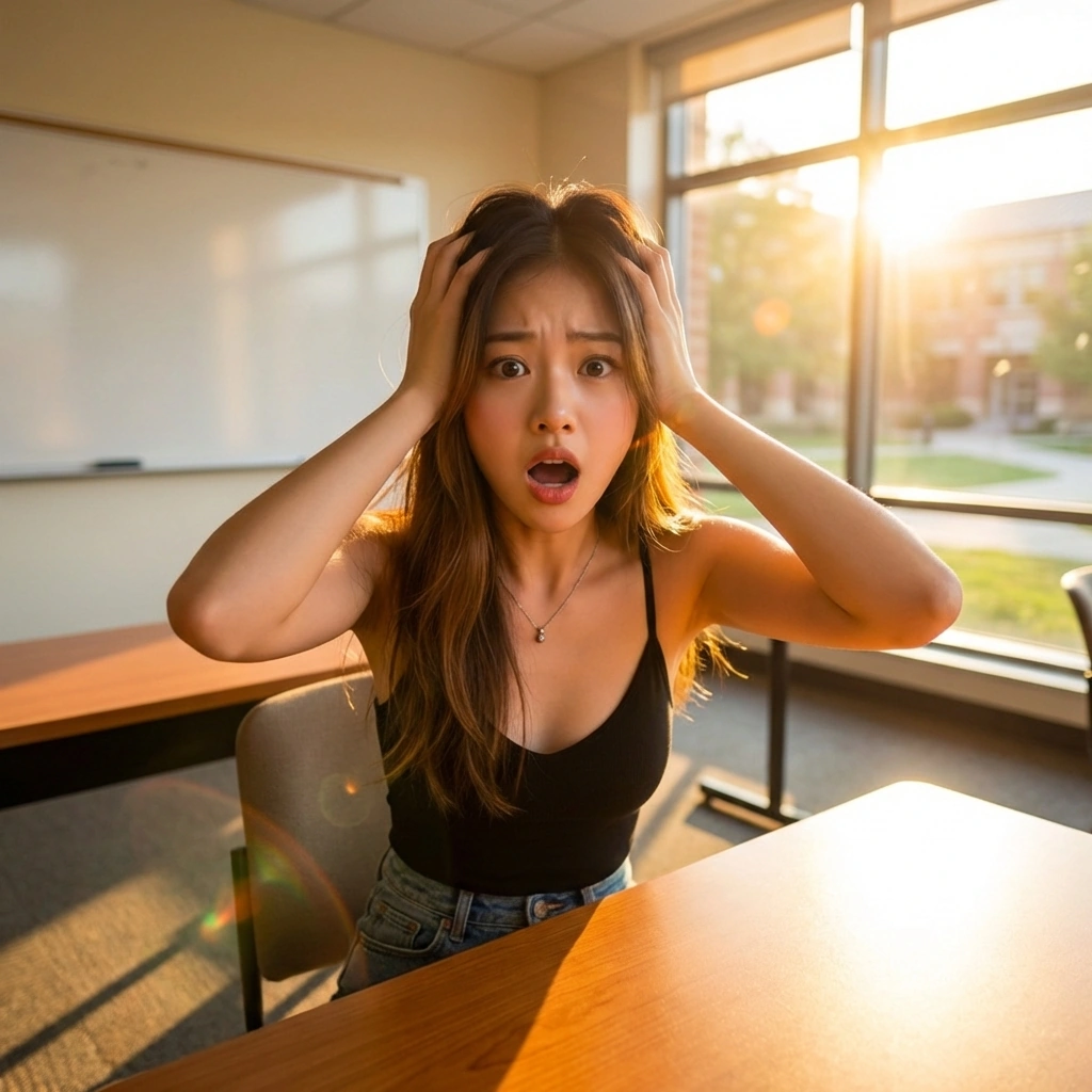 방송 장비가 고장 났다는 연락을 받고 멘붕이 온 상황.