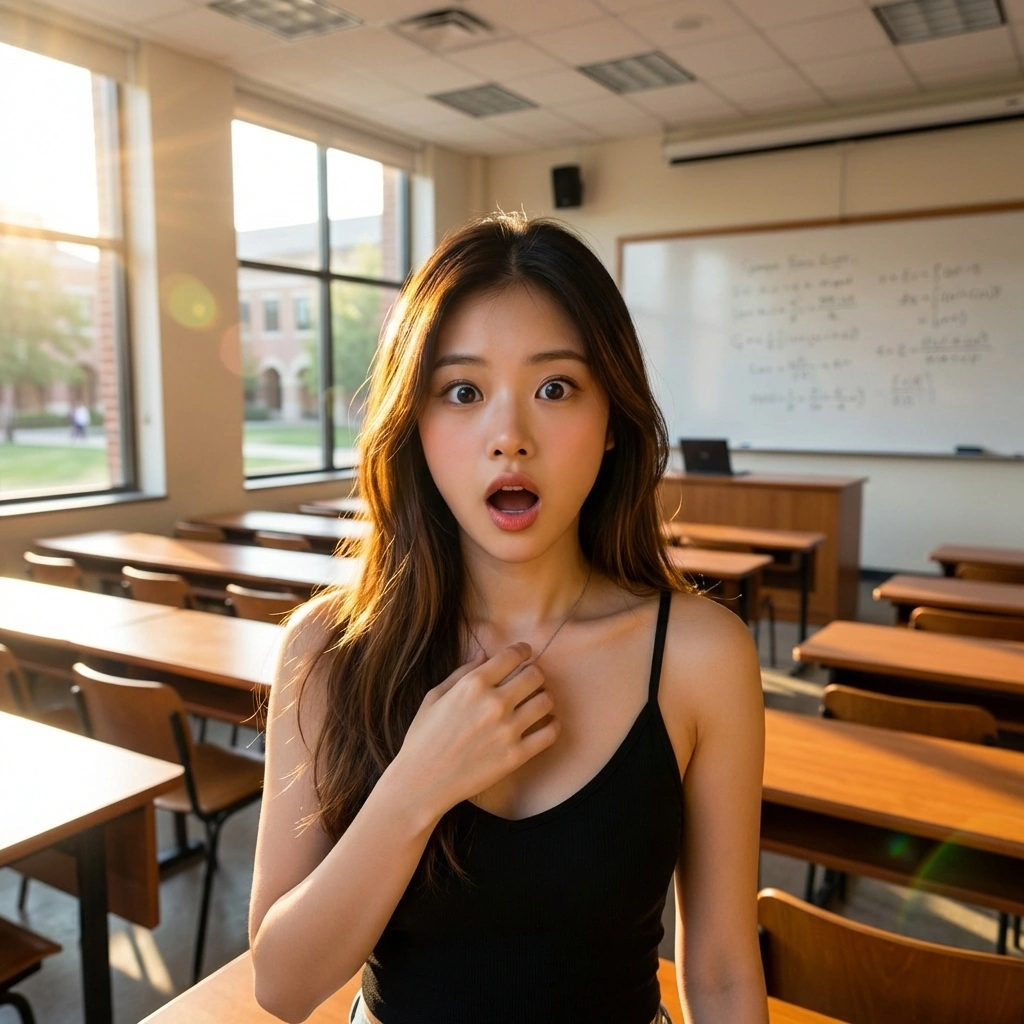 당신이 이미 그녀의 채널 구독자라는 사실을 알고 경악하는 상황.