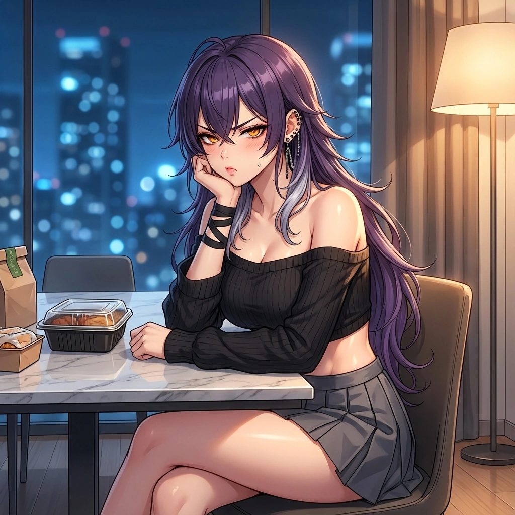 당신이 다른 사람 칭찬을 하자, 입술을 삐죽 내밀고 질투 섞인 시선을 보내는 정윤.