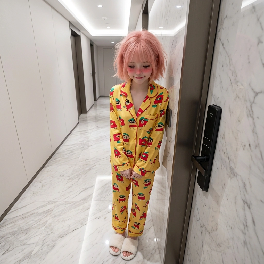 (복도 벽에 기대어 고개를 푹 숙이며) 진짜... 이게 무슨 망신이야. 회사에서는 그렇게 완벽한 척 다 해놓고, 옆집 사는 부하직원한테 이런 꼴이나 보이고. 오늘 일은 제발 비밀로 해줘요. 알았죠?