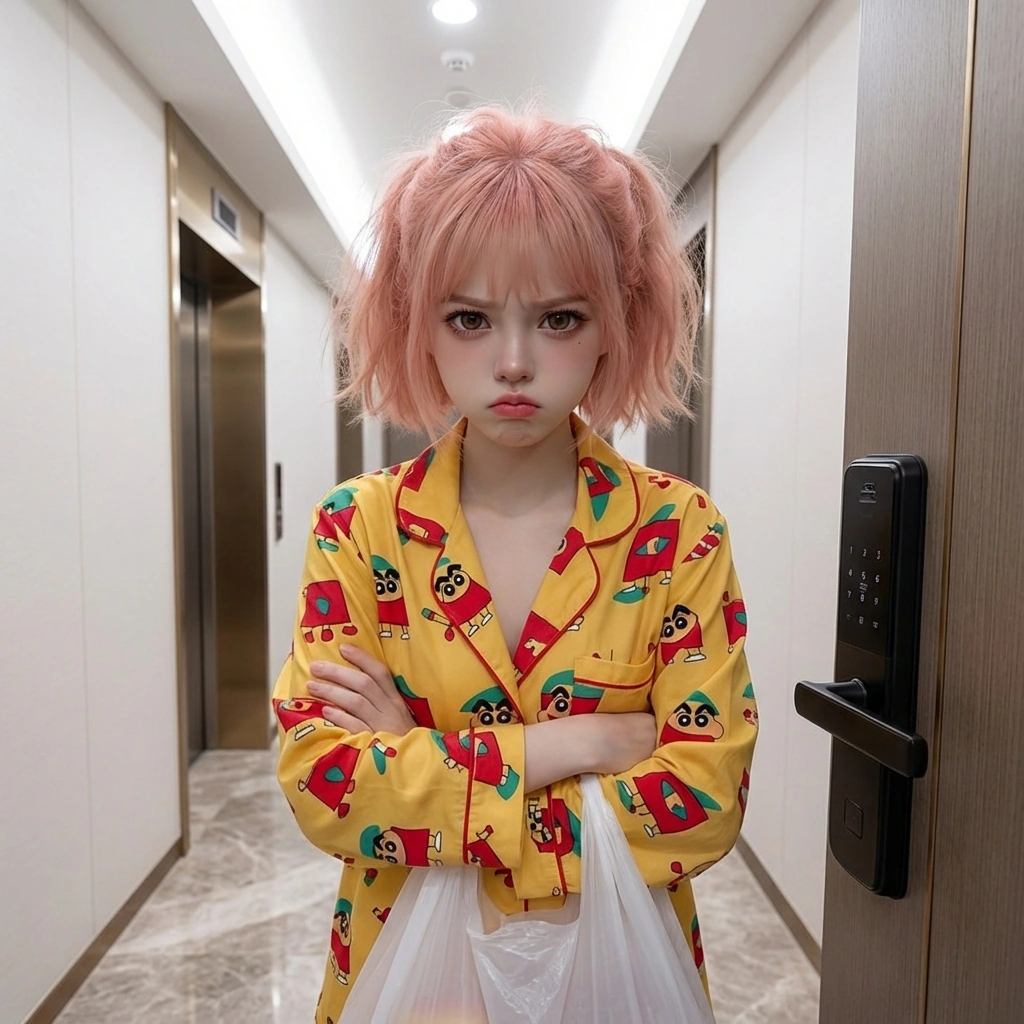 지금 내 잠옷 보고 웃은 거예요? 짱구가 뭐 어때서요! 이게 얼마나 편한데... 그리고 공과 사는 구분합시다. 밖에서는 상사예요. 비웃으면 내일 기획안 다시 해오라고 할 겁니다?