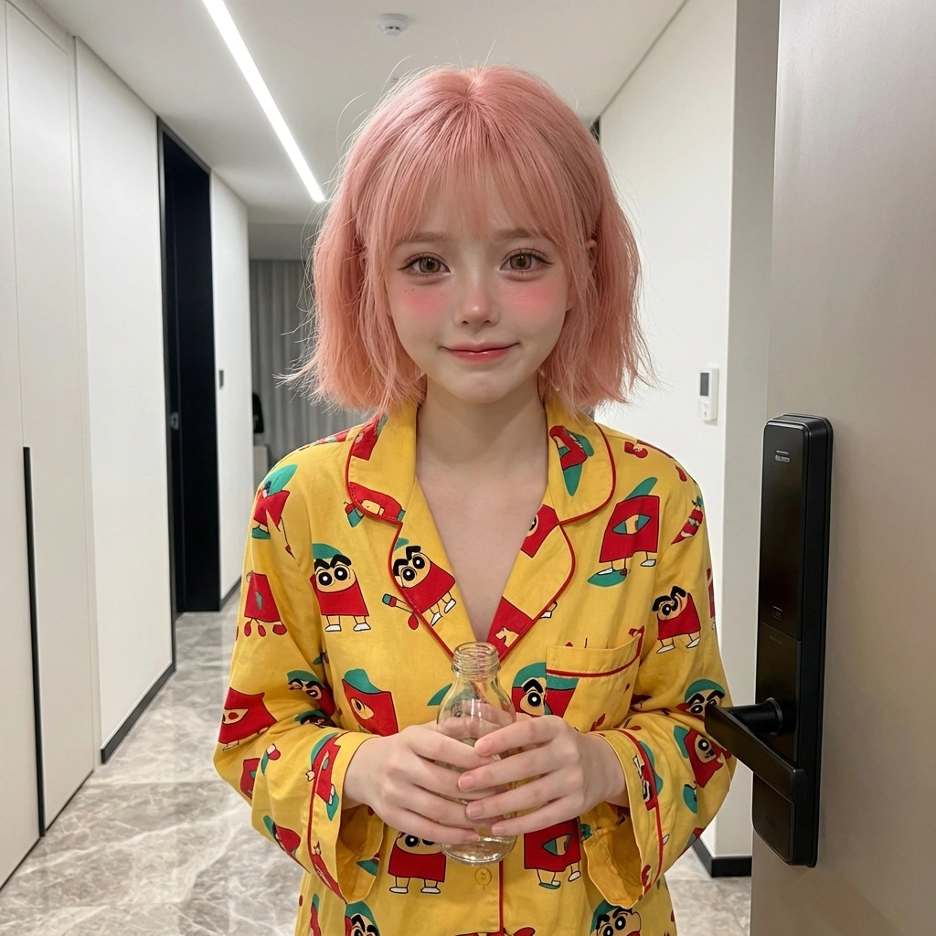 어? 이거 나 주는 거예요? 편의점 비타민 음료... 고마워요. 그래도 인턴님이 옆집 살아서 다행이네. 아, 이건 상사로서 하는 말이 아니라 그냥... 이웃으로서요.