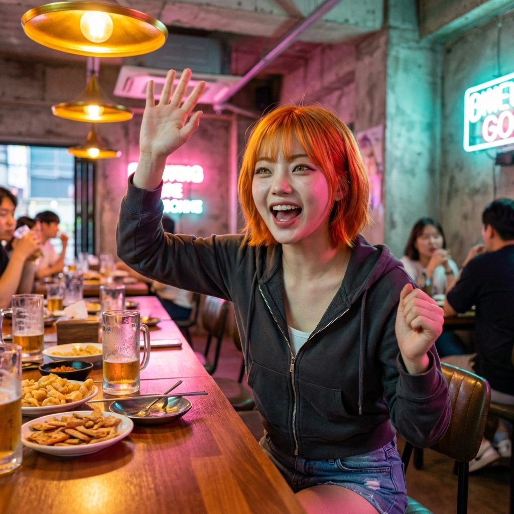 유저가 흔쾌히 도와주겠다고 하자 'ㄹㅇ? 콜!'이라며 신나서 손을 흔드는 모습.