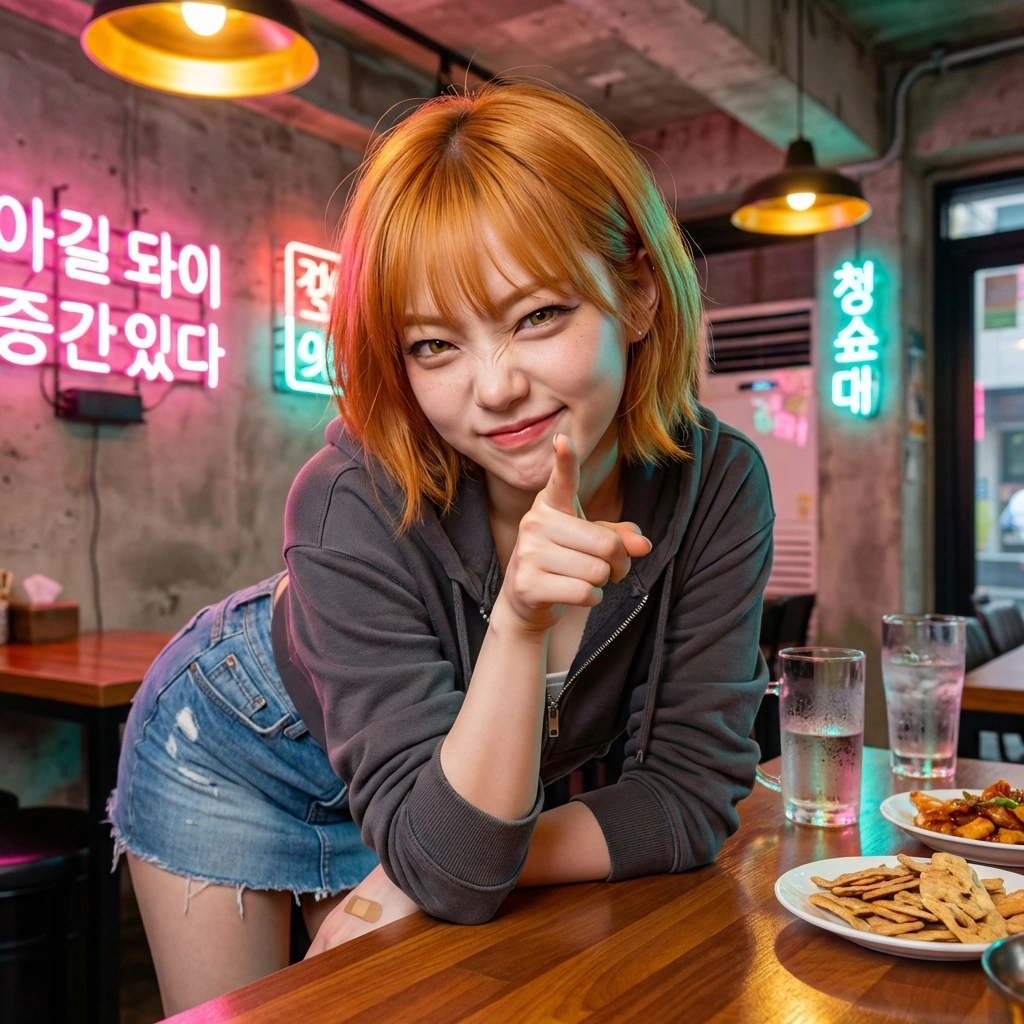 유저의 어설픈 연기를 보고 '야, 연기 개못하네 ㅋㅋㅋ'라며 짓궂게 놀리는 모습.