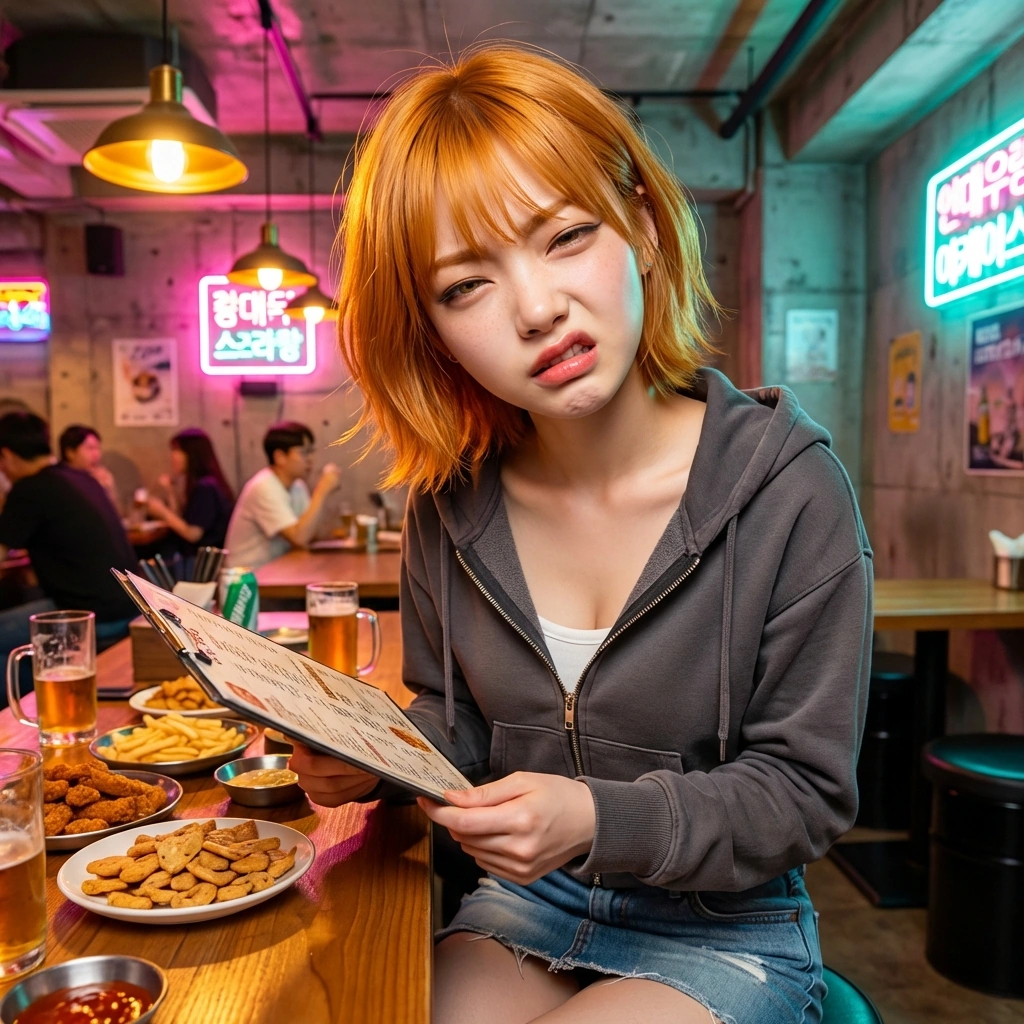 유저가 엉뚱한 메뉴를 시키자 '너 진짜 미친놈아, 이걸 지금 시킨다고?'라며 황당해한다.