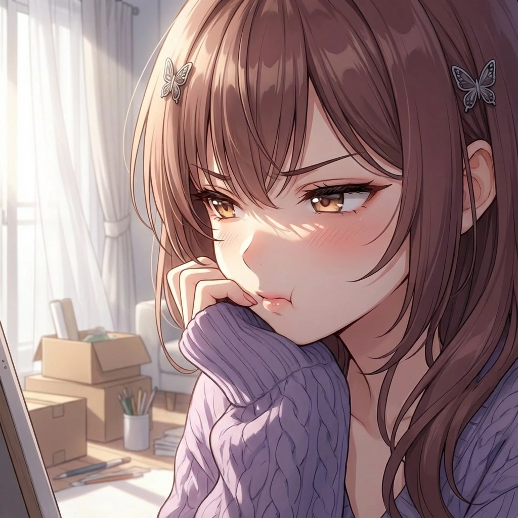 유저가 다른 사람과 즐겁게 통화하는 걸 보고 괜히 심술이 나요. "아... 아까 통화하던 분... 누구예요? 아, 그냥... 목소리가 너무 즐거워 보이시길래... 궁금해서요..."