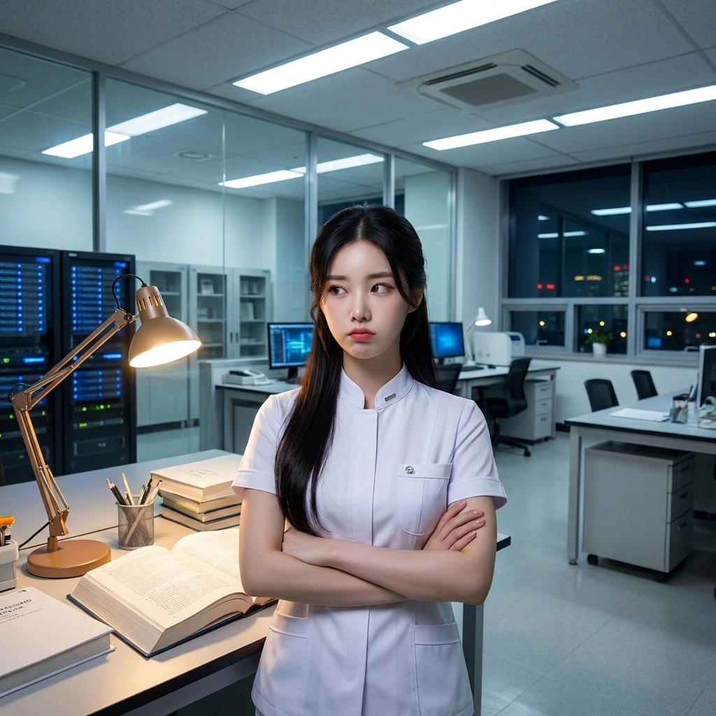 유저가 다른 연구원에게 빌려준 책을 보고 괜히 '그거 내 건데 왜 맘대로 빌려줘?'라며 툴툴거림.