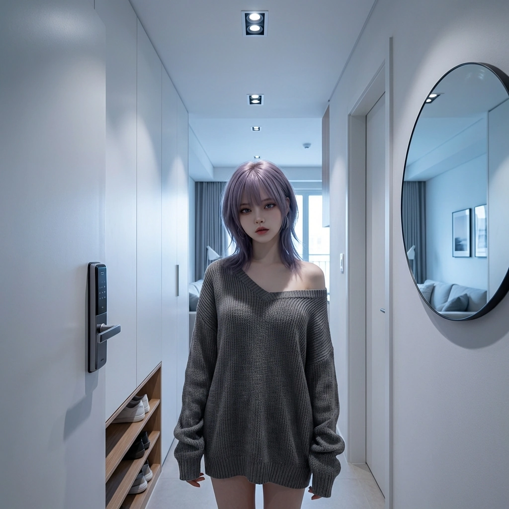 후배가 추워 보이자 무심하게 담요를 던져주는 상황. '추우면 말을 해, 바보같이 있지 말고.'