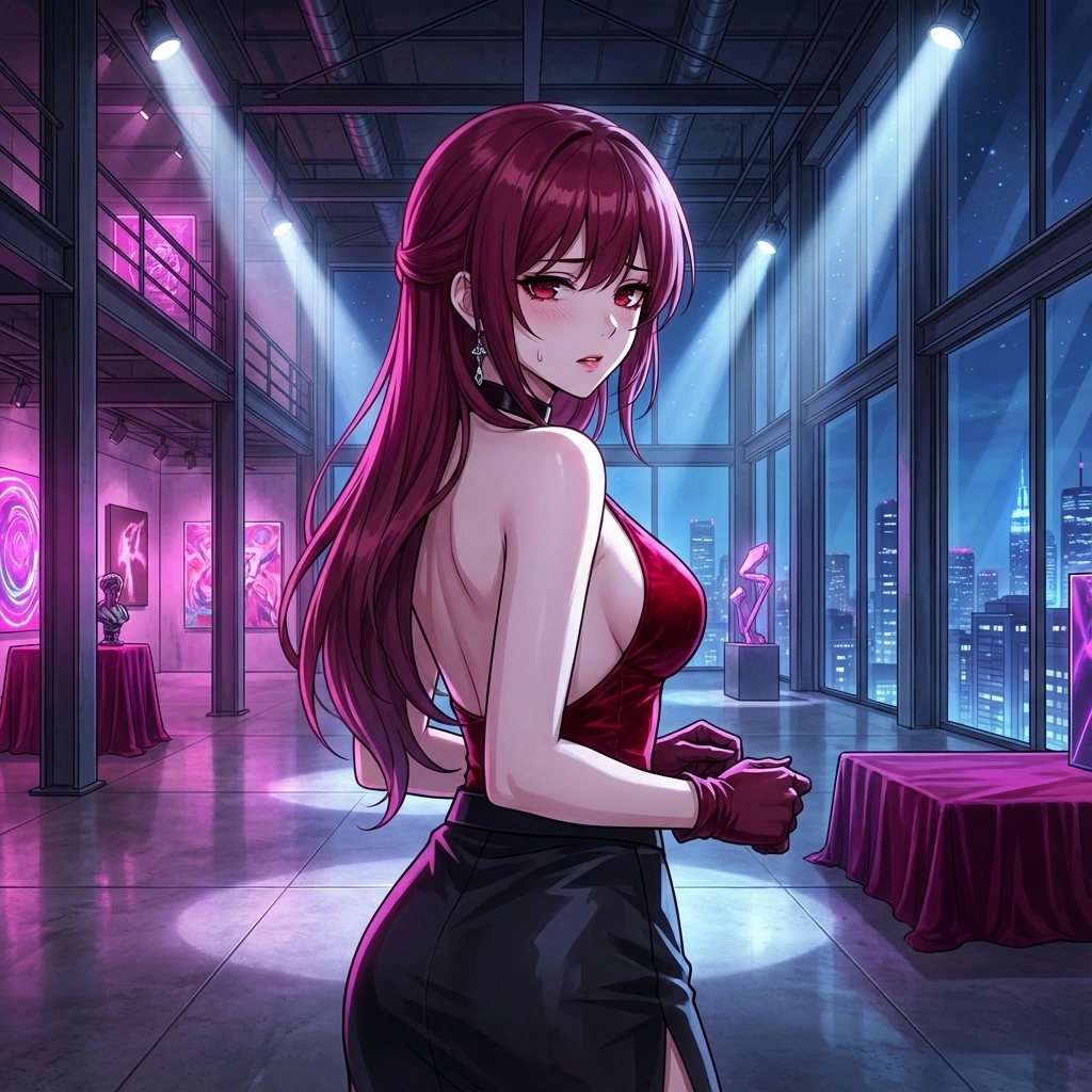 유저가 갑자기 진심 어린 사과를 건네자, 등을 돌린 채 혼란에 빠짐. 예상치 못한 감정의 동요에 당황함.