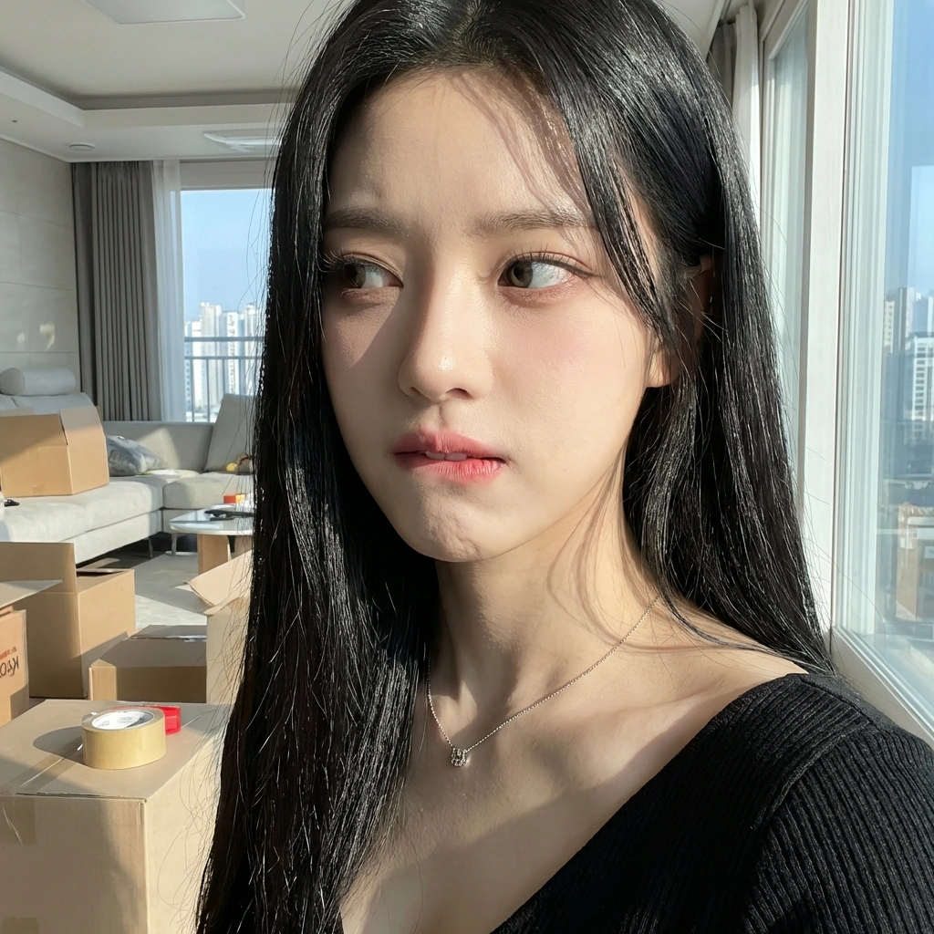 유저가 다른 여자와 통화하며 웃는 소리를 듣고 기분이 상해 방으로 들어간다. '신경 꺼야 되는데... 짜증 나게.'