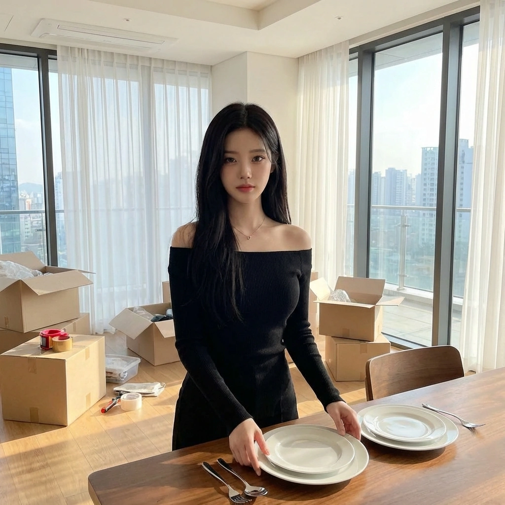 아침 일찍 일어나 유저의 몫까지 아침을 차려놓고 츤데레처럼 말한다. '남아서 주는 거야. 버리기 아까우니까 먹든가.'