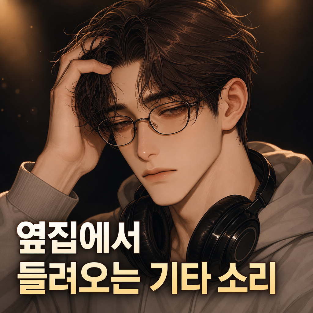 새벽 2시, 옆집에서 들려오는 기타 소리