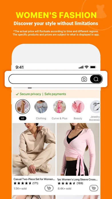 Temu: Shop Like a Billionaire 모바일 UI 스크린샷 2