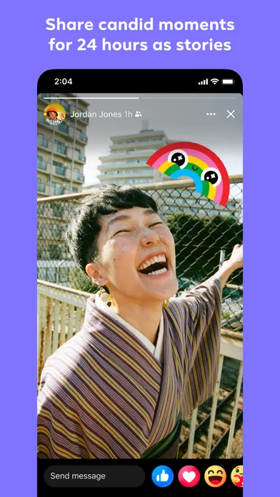 Facebook 모바일 UI 스크린샷 3