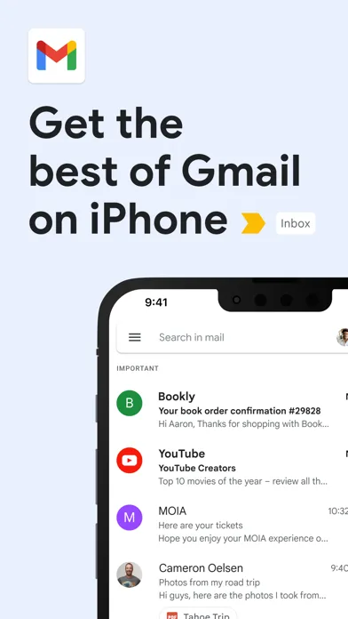 Gmail - Email by Google 모바일 UI 스크린샷 1