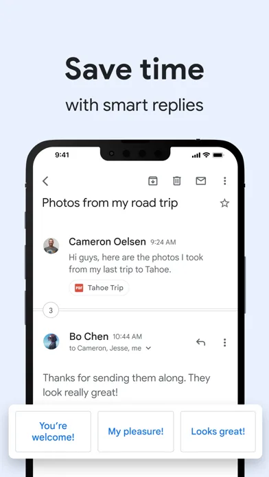 Gmail - Email by Google 모바일 UI 스크린샷 3