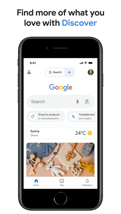 Google 모바일 UI 스크린샷 1