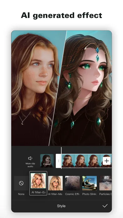 CapCut: Photo & Video Editor 모바일 UI 스크린샷 2