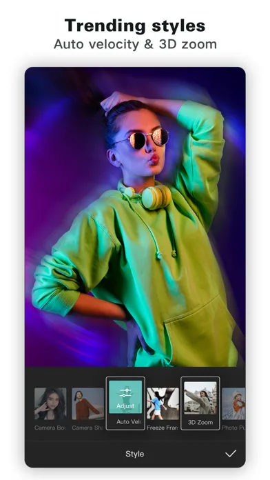 CapCut: Photo & Video Editor 모바일 UI 스크린샷 3