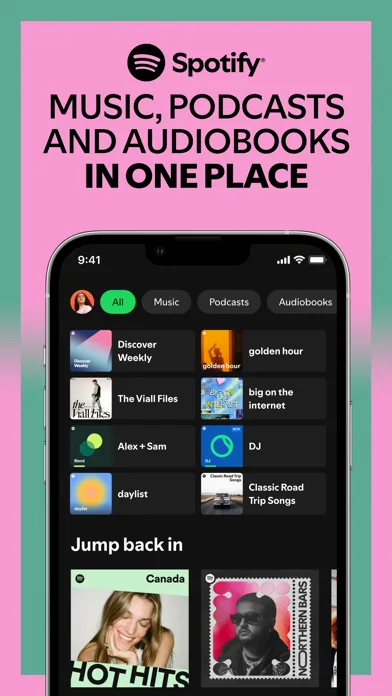 Spotify: Music and Podcasts 모바일 UI 스크린샷 1